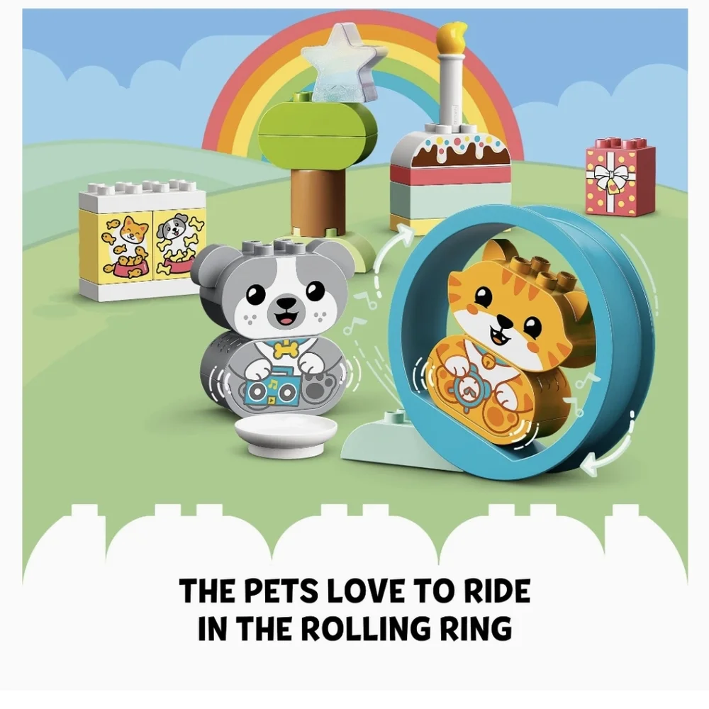 LEGO DUPLO My First Puppy & Kitten with Sounds Pet Toy BNWT SO